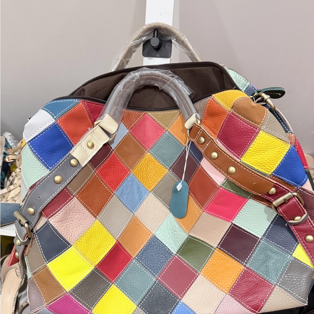 Multicolor Patchwork Women's Bag - Picture 3 of 4